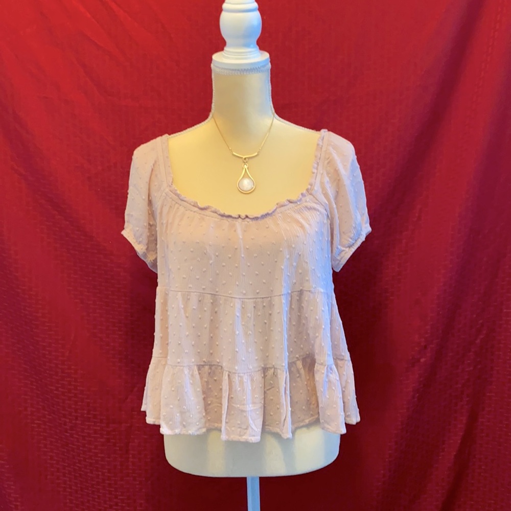 Boho peasant top